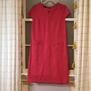 TALBOTS Pink Sheath Dress Size 8.